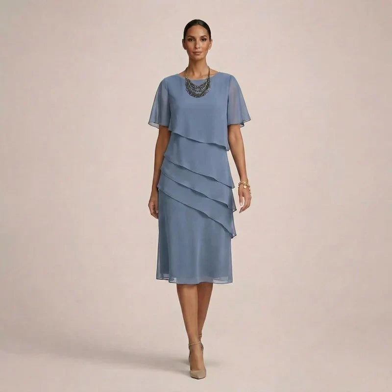 MARA | Elegante Rimpel Jurk met Flatterend Comfort