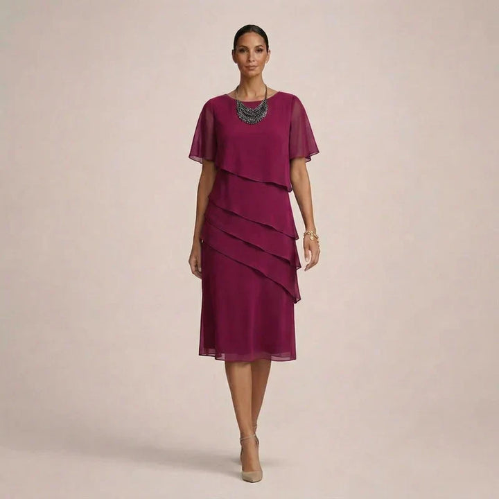 MARA | Elegante Rimpel Jurk met Flatterend Comfort