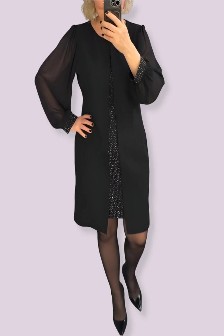 Mara™ | Jurk met Sheer Mouwen