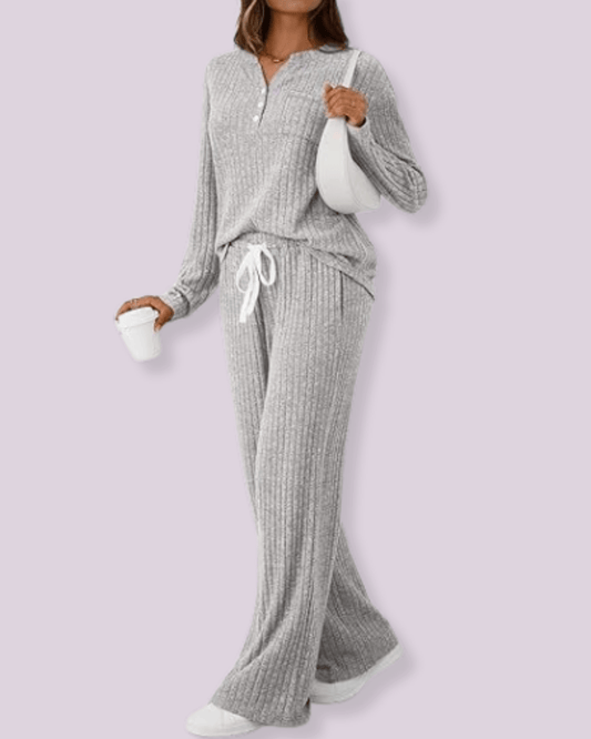 Mira Henley Knit Set