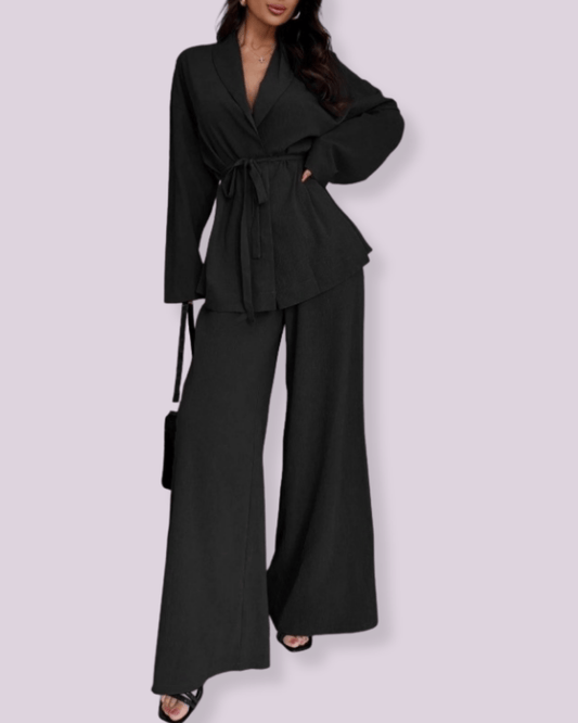 Vera Belted Blazer Set