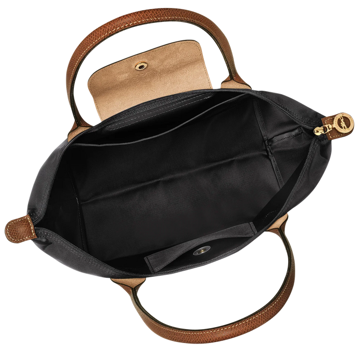 Nora™ | Opvouwbare shopper in zwart met cognac