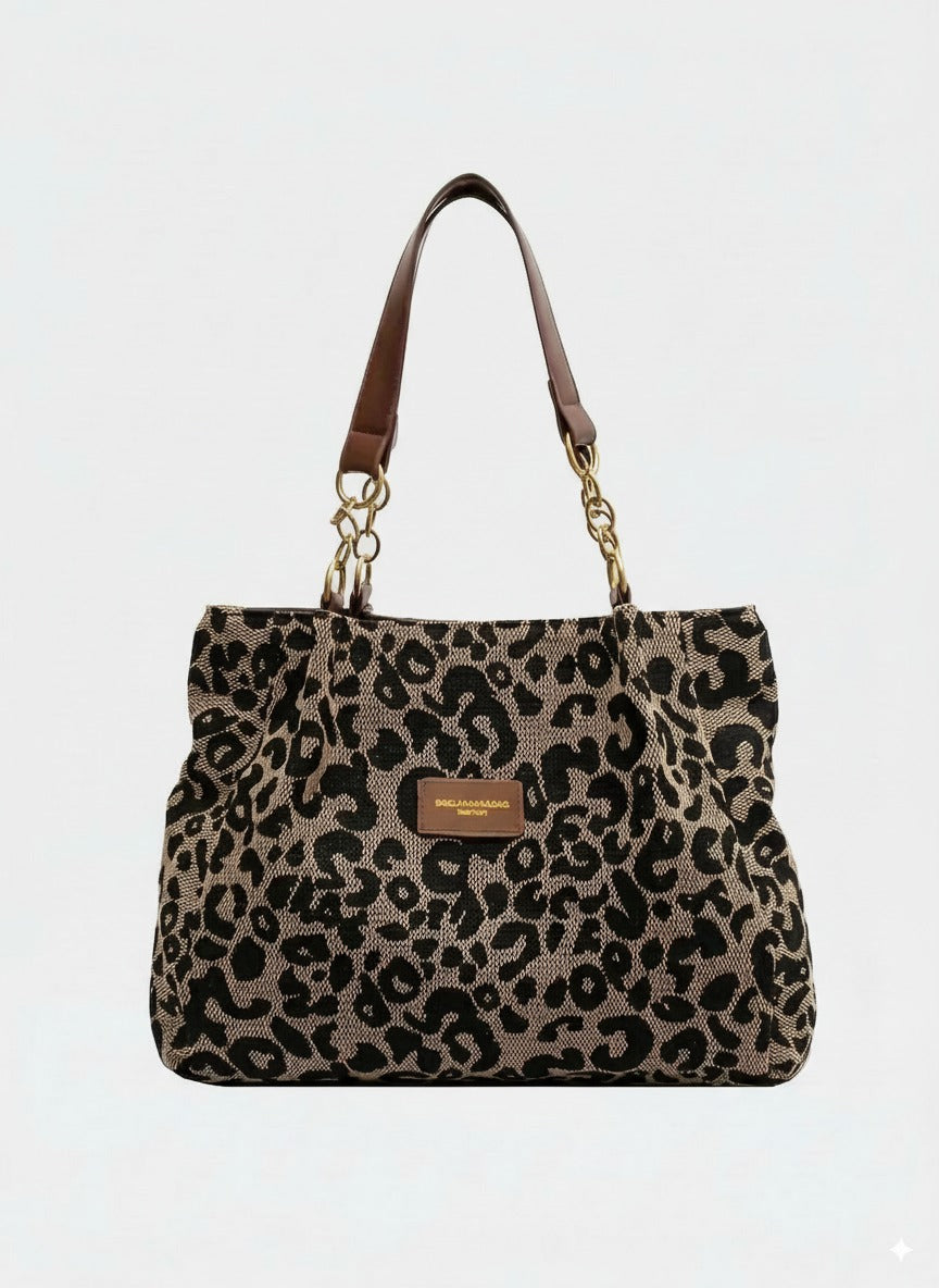 Leonora™ | Shopper met luipaardprint