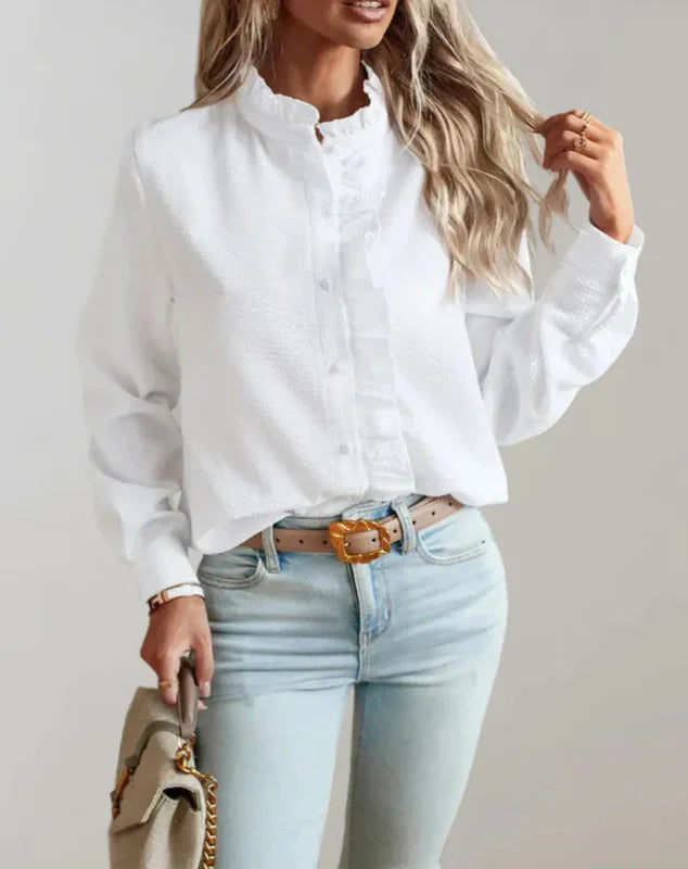Natalie | Blouse met Rimpels