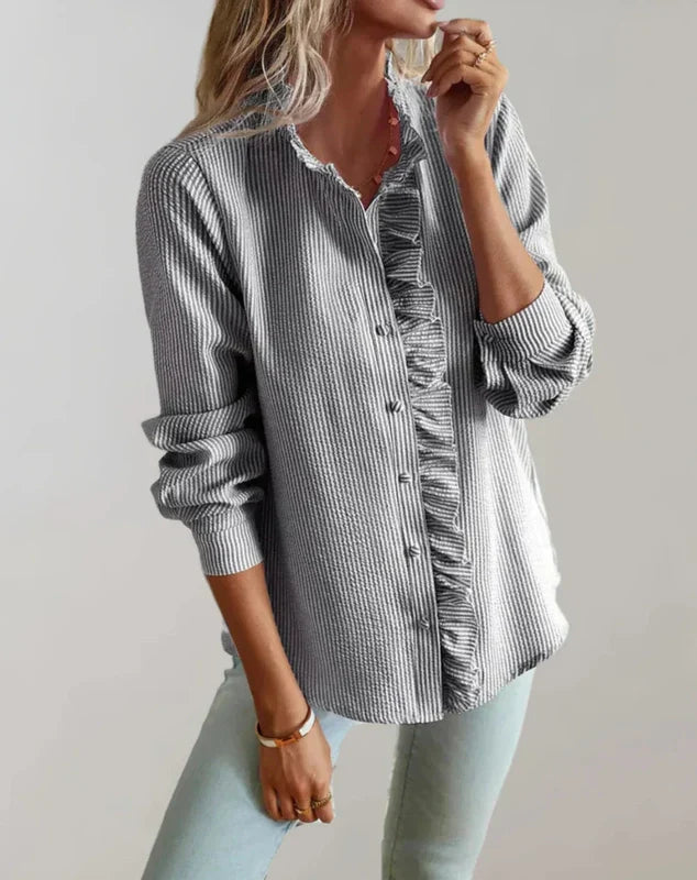 Natalie | Blouse met Rimpels