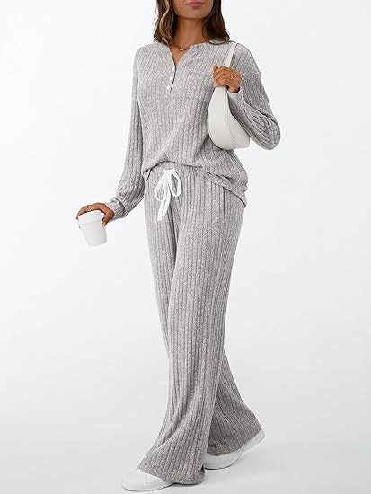 Mira Henley Knit Set