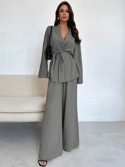 Vera Belted Blazer Set