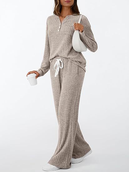 Mira Henley Knit Set