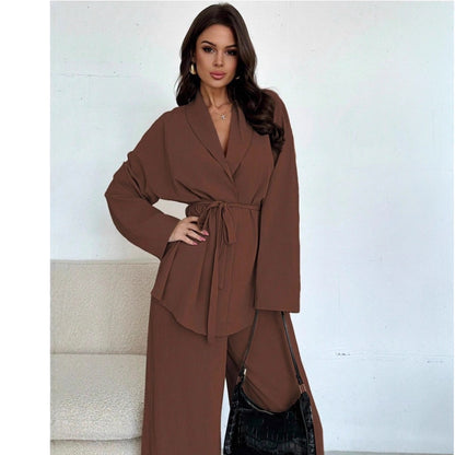 Vera Belted Blazer Set