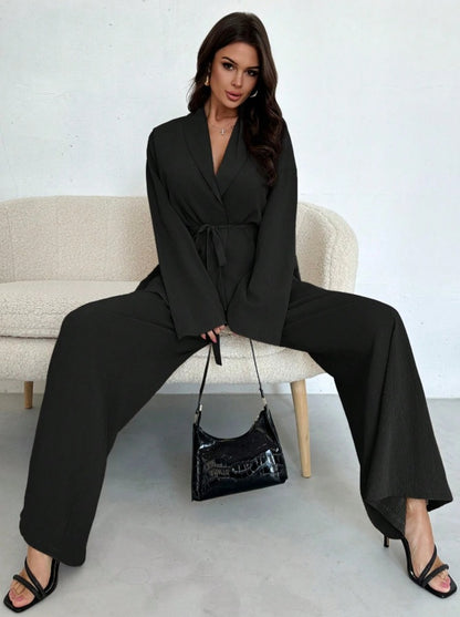 Vera Belted Blazer Set