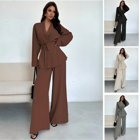 Vera Belted Blazer Set