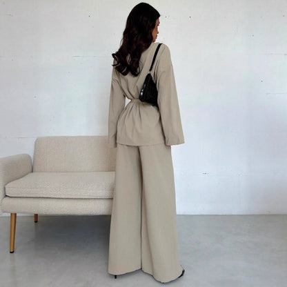 Vera Belted Blazer Set