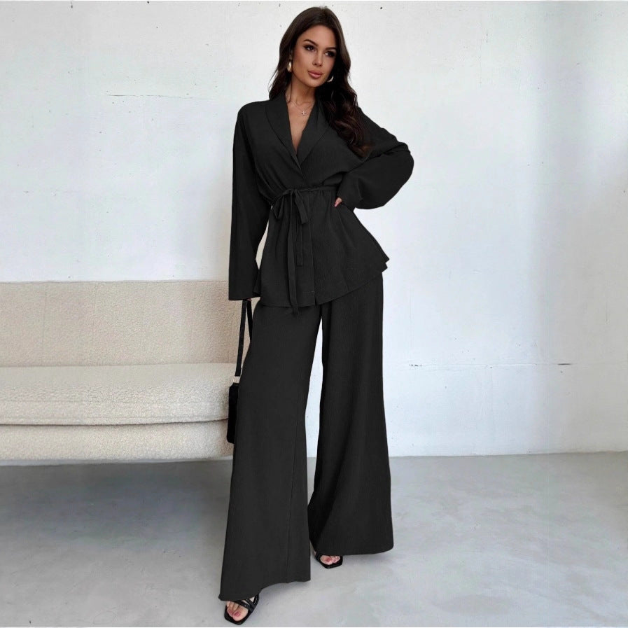 Vera Belted Blazer Set