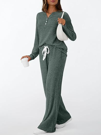 Mira Henley Knit Set
