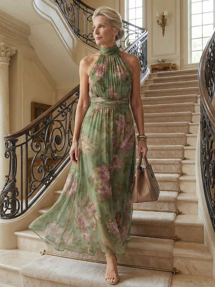 Naomi™ | Maxi-jurk met halterhals