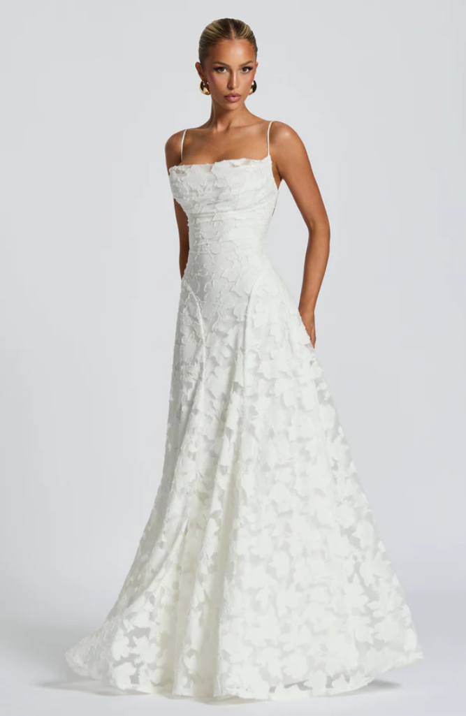 SOFIA | Elegante Kant Maxi Jurk