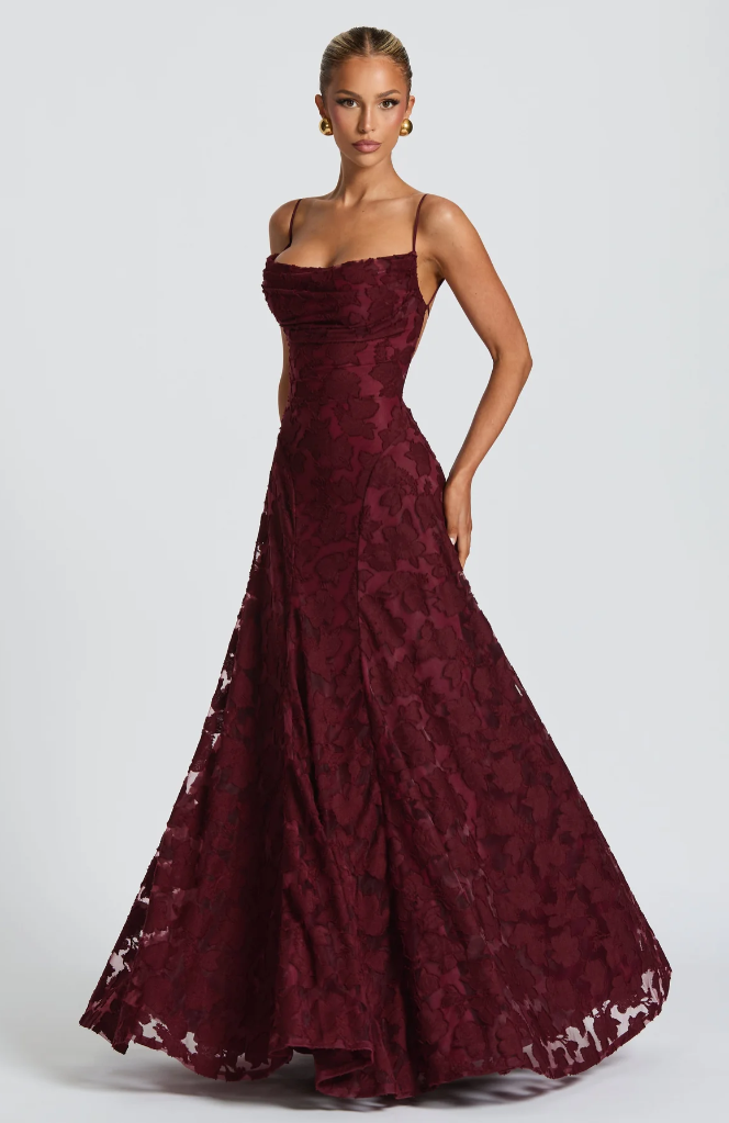 SOFIA | Elegante Kant Maxi Jurk