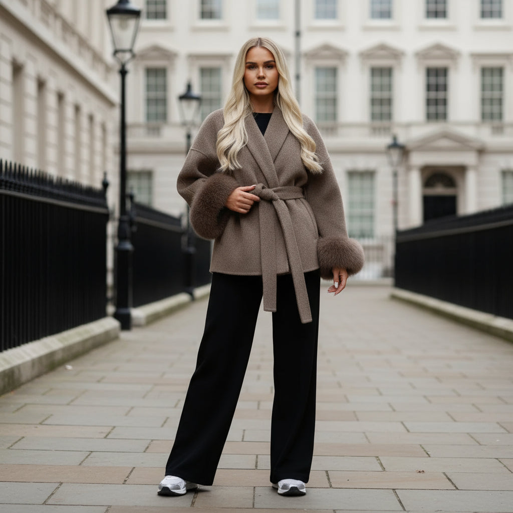 Fleur | Luxe Wikkeljas met Tailleriem | Flatterend &amp; Chic