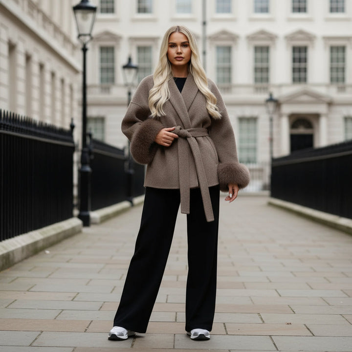 Fleur | Luxe Wikkeljas met Tailleriem | Flatterend &amp; Chic