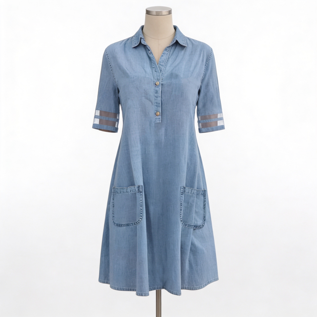 Loes | Denim Overhemdjurk