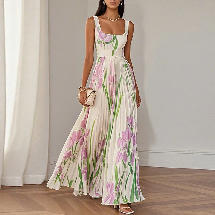 LYRA | Elegante Maxijurk met flatterende plooisilhouet