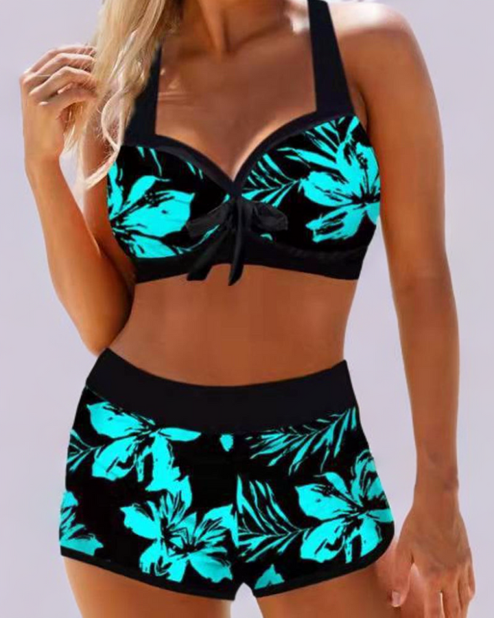 Sherrie | High Waist Badpak met Bloemenprint