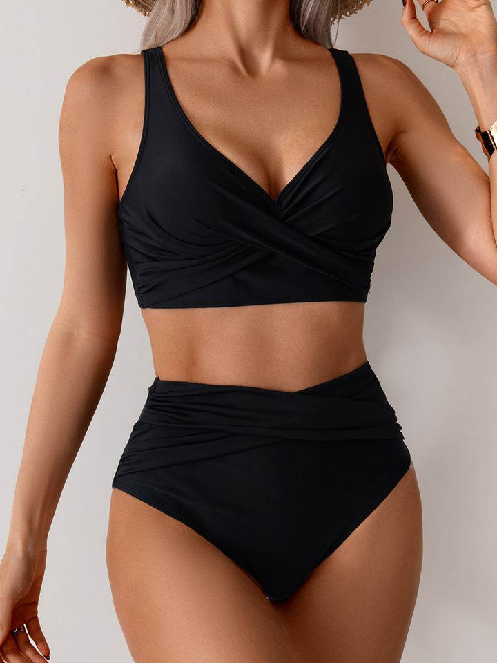 Jasmijn | Hoge Taille Bikini met Twist-Detail