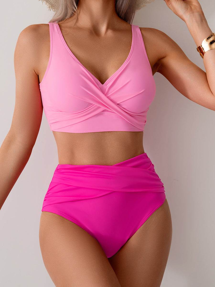 Jasmijn | Hoge Taille Bikini met Twist-Detail