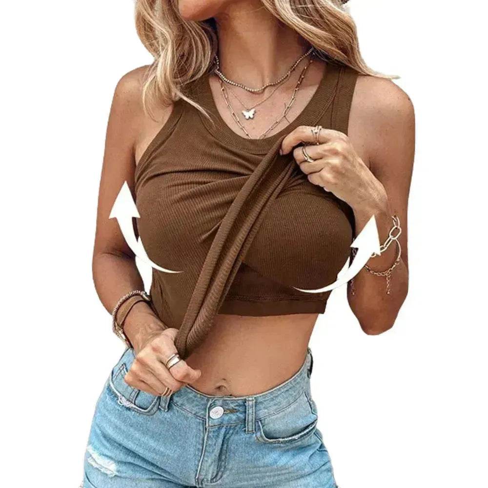 Nelle | Tanktop met Ingebouwde BH