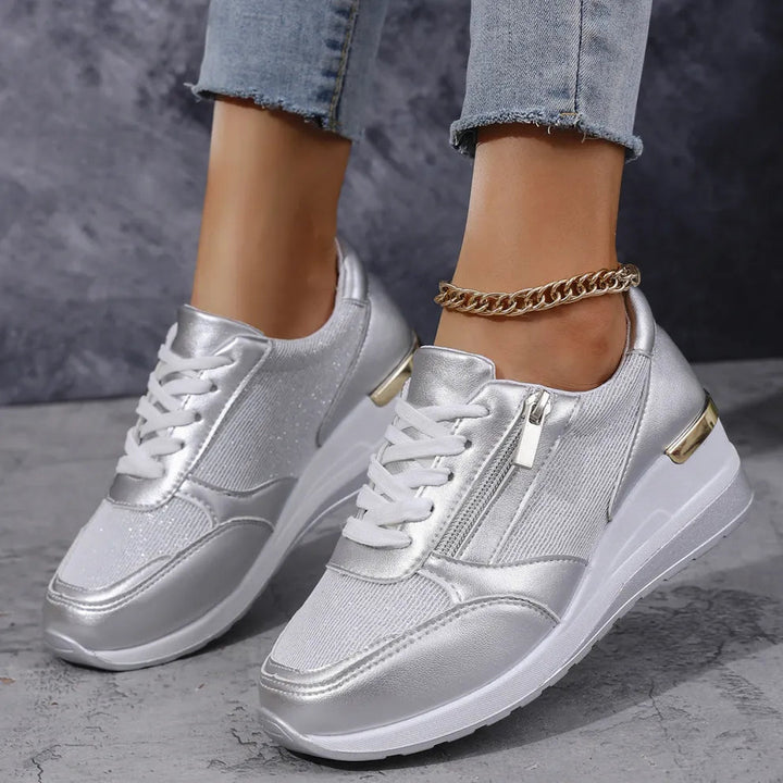 Evelien | Witte Dames Sneakers Met Optimale Ondersteuning