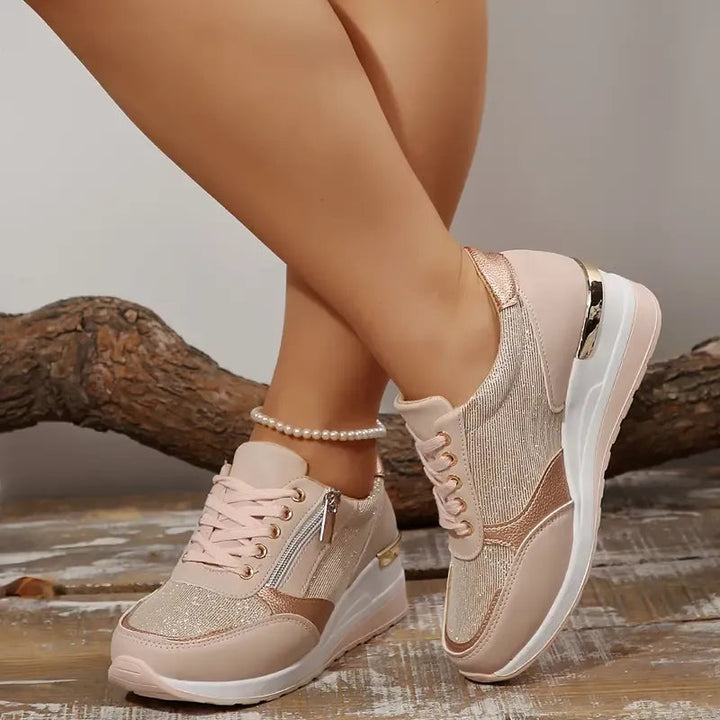 Evelien | Witte Dames Sneakers Met Optimale Ondersteuning