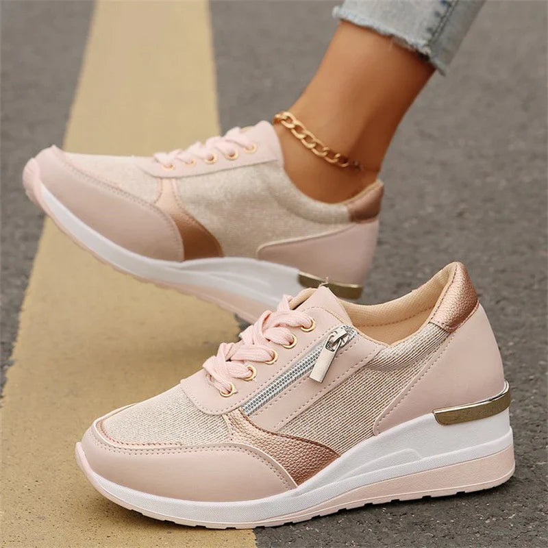 Evelien | Witte Dames Sneakers Met Optimale Ondersteuning