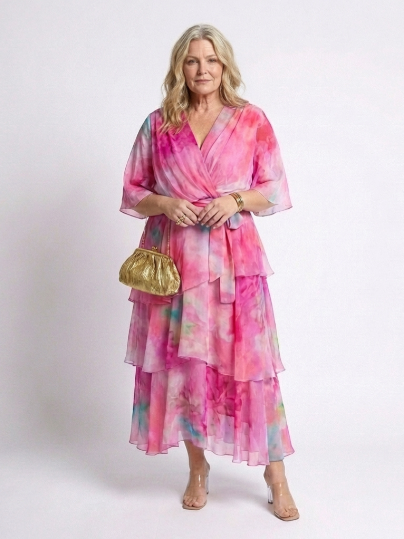 Amelie™ | Maxi-jurk met strikceintuur