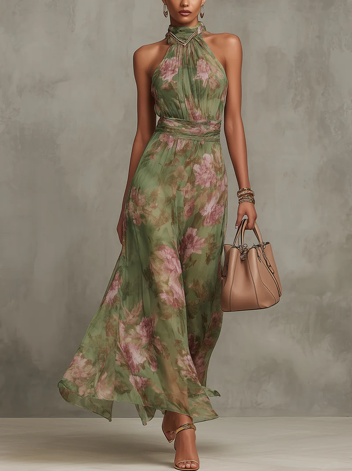 LIVIA | ELEGANTE FLORALEN HALTER-MAXJURK