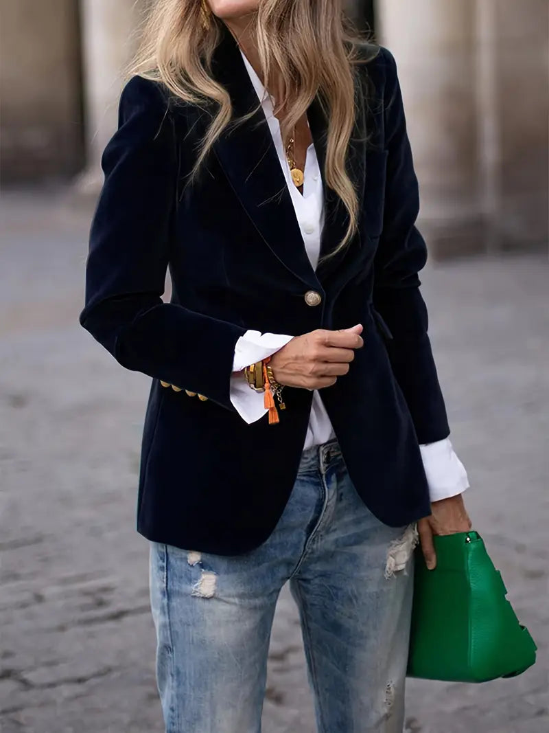 Caterina | Elegante Fluwelen Blazer