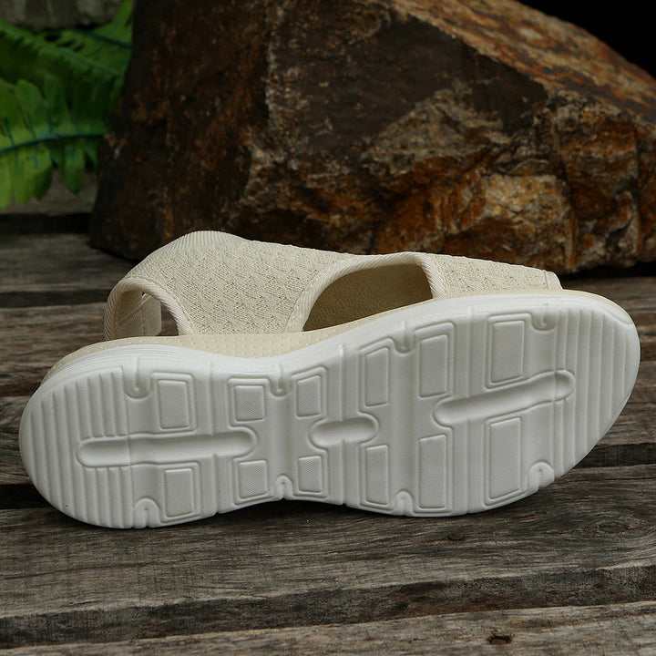 Robin | Zwarte Sleehak Sandalen