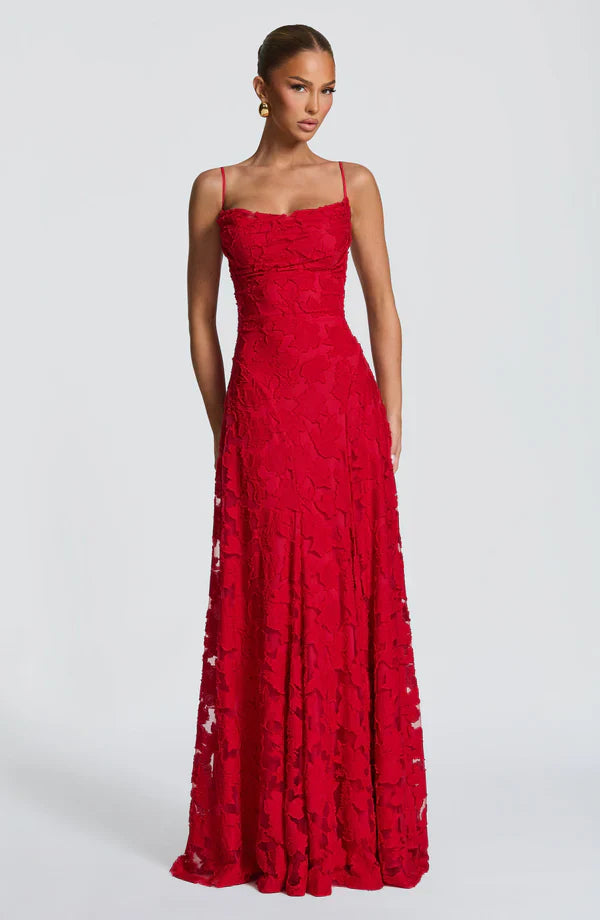 SOFIA | Elegante Kant Maxi Jurk