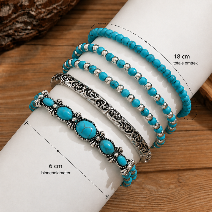 Azura | Bohemian Armbandset