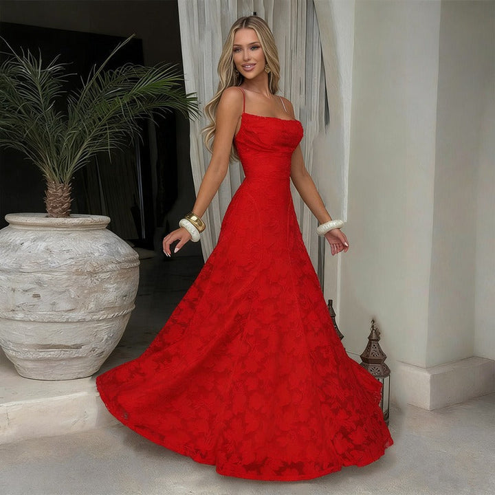 SOFIA | Elegante Kant Maxi Jurk