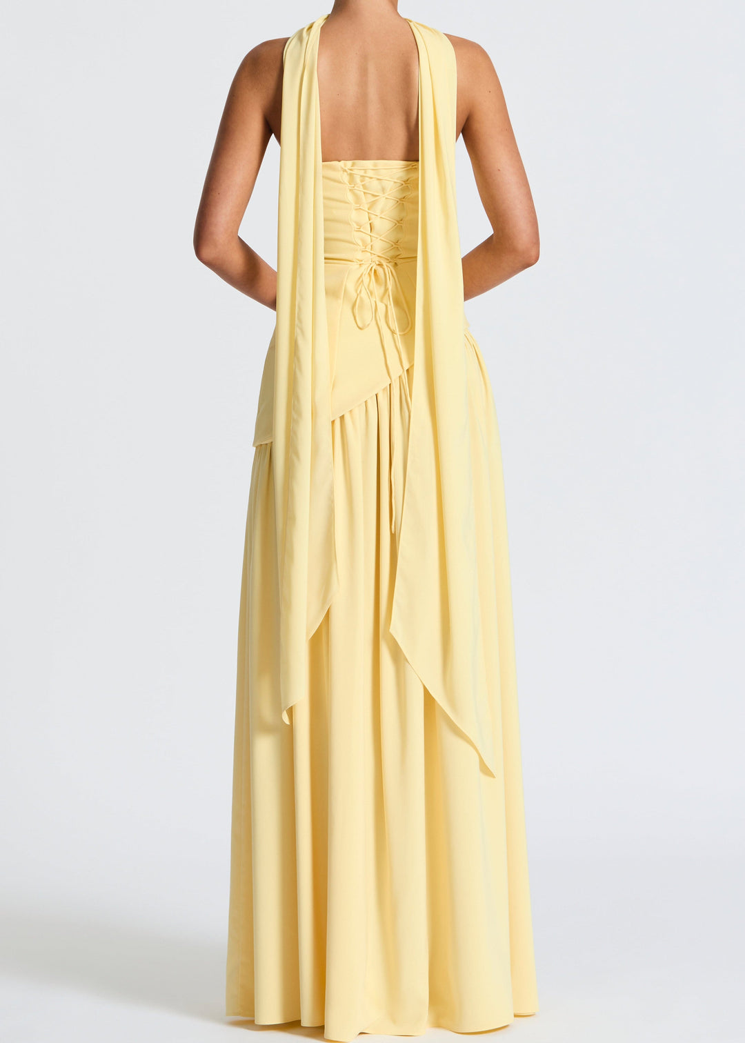LINA | Strapless Maxijurk met Hoge Split