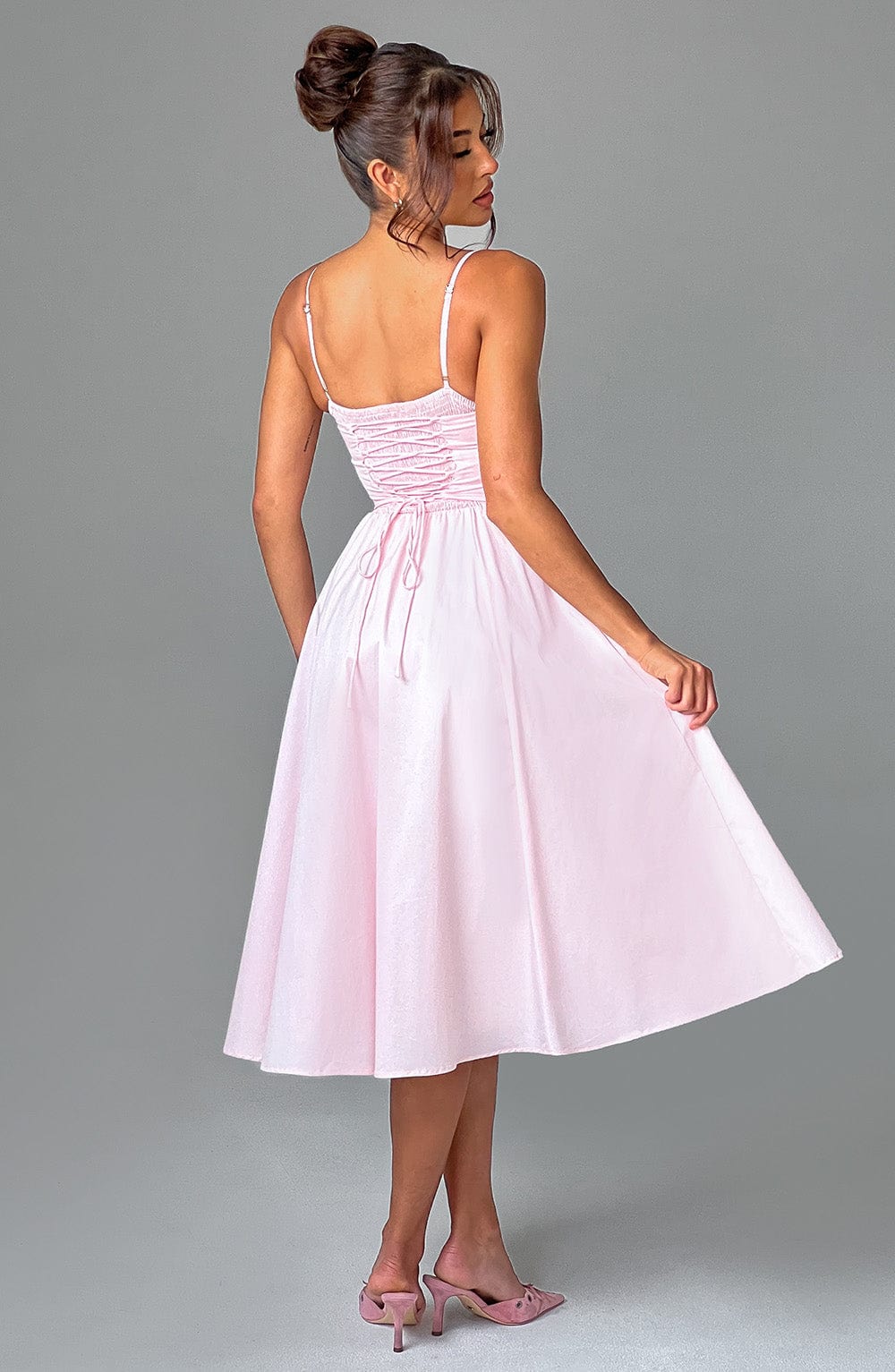 MAILEEN | Elegante Midi Jurk in Corsetstijl