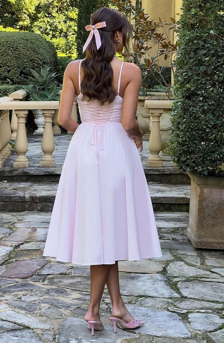 MAILEEN | Elegante Midi Jurk in Corsetstijl
