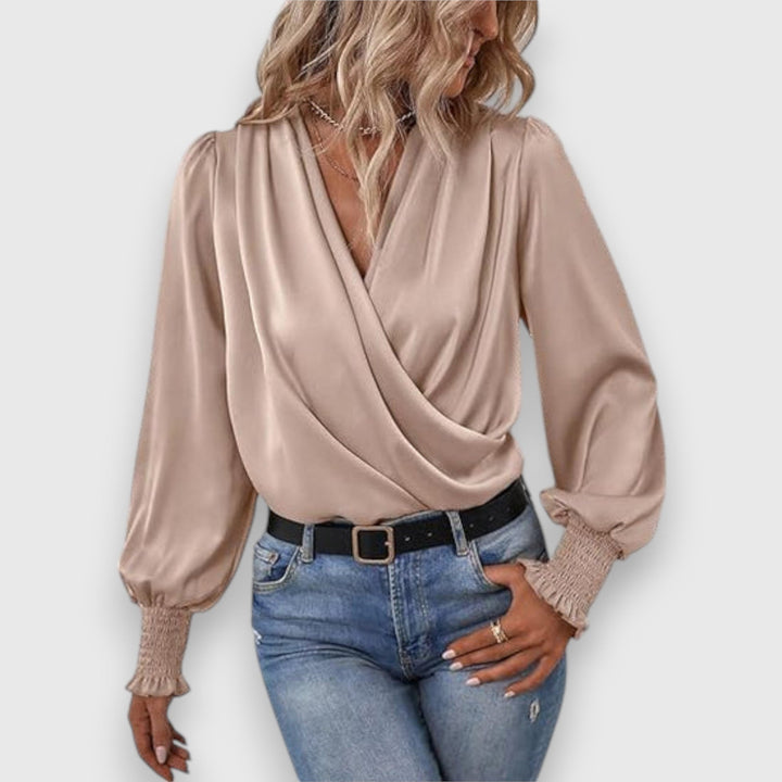 Lilou | Satijnen Blouse