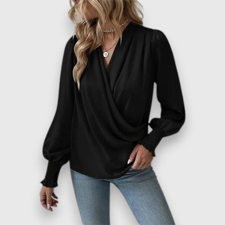Lilou | Satijnen Blouse