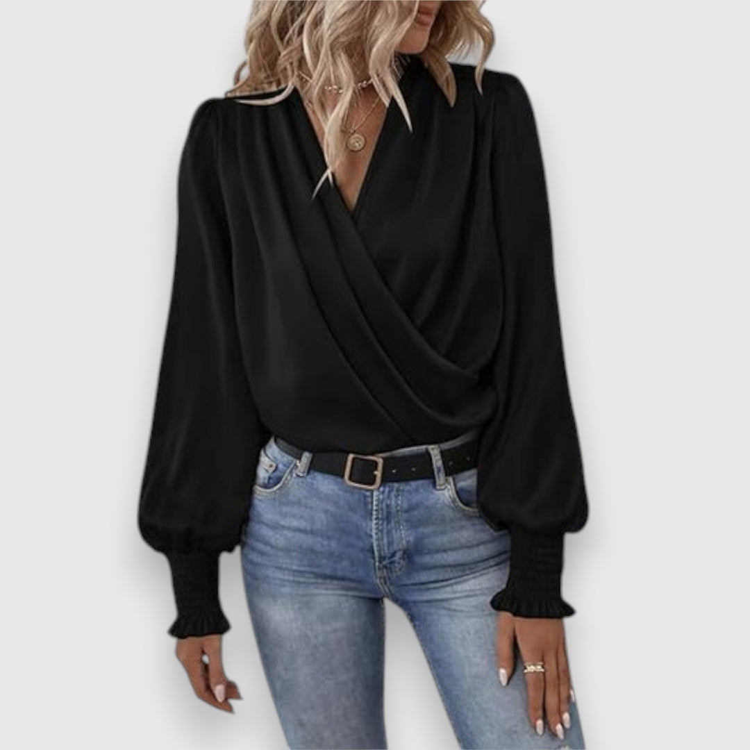 Lilou | Satijnen Blouse