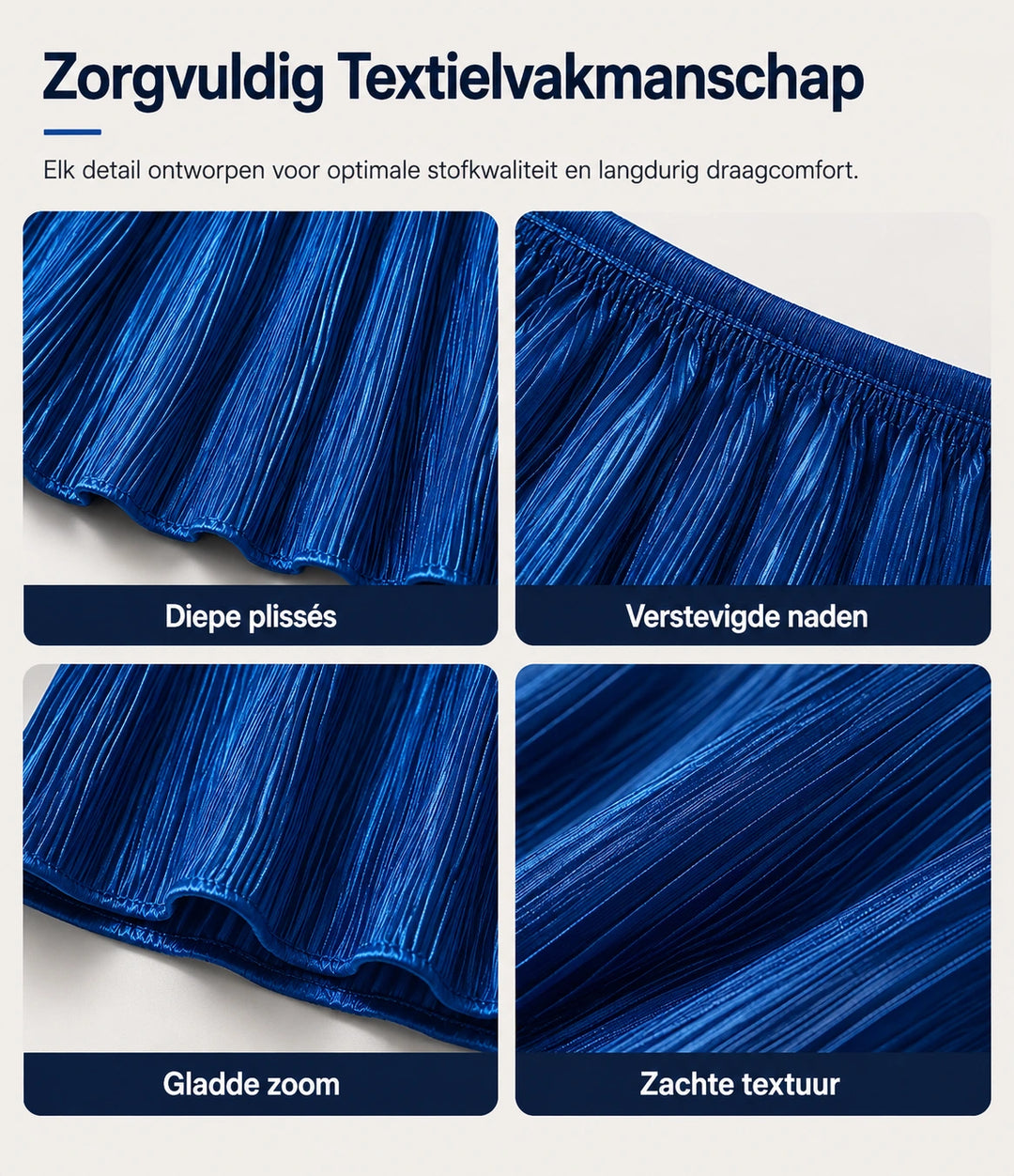 Flatterende plisséblouse in grote maten