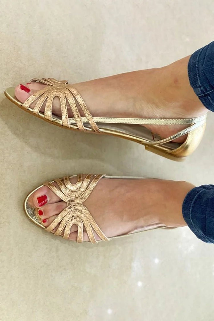 Eleonora | Gouden sandalen