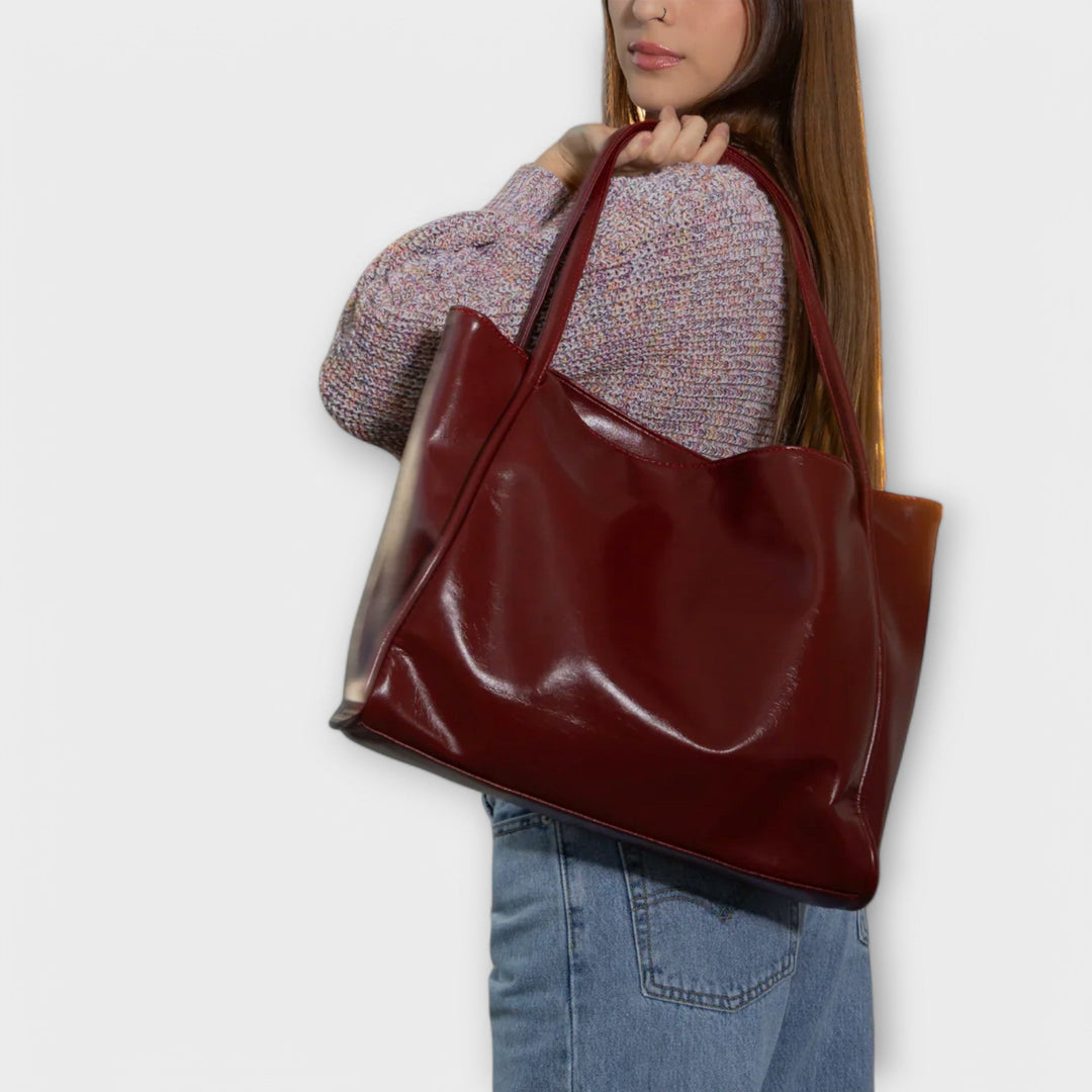 Blair™ | Minimalistische zwarte shopper