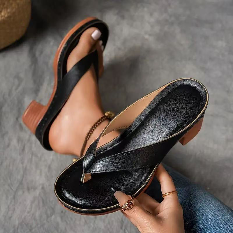 Maeve™ | Elegante Relaxte Blokhak Sandalen