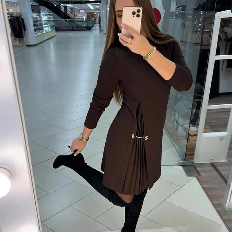 Alessia | Elegante Jurk met Lange Mouwen